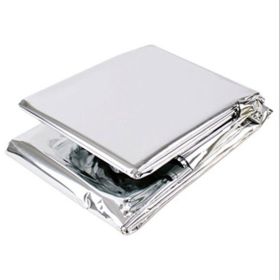 sWindproof Emergency Thermal Blanket; Waterproof Survive First Aid Kit For Outdoor Camping Hiking; 130*210