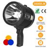 e30000LM Rechargeable LED Searchlight IPX6 Waterproof Portable Handheld Spotlight