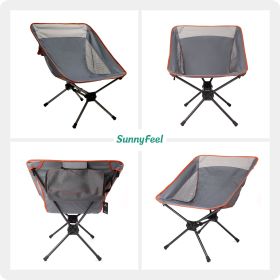 SUNNYFEEL Ultralight Folding Camping Chair, Portable Backpacking Chairs Lightweight, Small Compact Collapsible Camp Chair, Heavy Duty 300 LBS for Outd