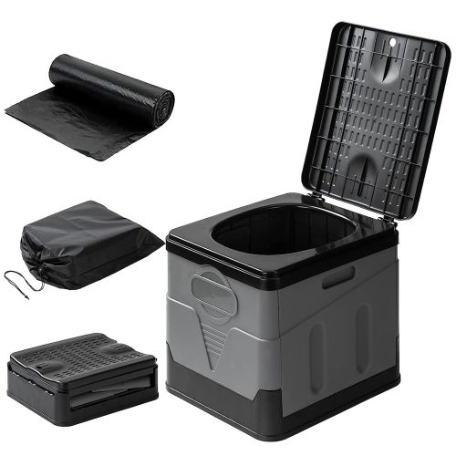 Portable Toilet for Car Camping Boating Hiking Outdoor Travel Potty with Carry Bag Foldable Emergency Toilet with Lid Trash Bags Portable Toilet for Car Camping Boating Hiking Outdoor Travel Potty with Carry Bag Foldable Emergency Toilet with Lid Trash Bags