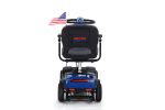 Outdoor compact mobility scooter with windshield ,300W Motor, Travel - Long Range Power Extended Battery with Cup holders & USB charger port,BLUE