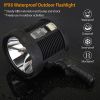 e30000LM Rechargeable LED Searchlight IPX6 Waterproof Portable Handheld Spotlight