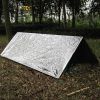 sWindproof Emergency Thermal Blanket; Waterproof Survive First Aid Kit For Outdoor Camping Hiking; 130*210