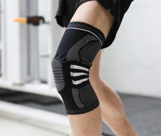 Sports Running Fitness Protection Knee Pads Brace Strap (Option: Black apair-XL)
