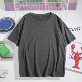 Trendy Queen Womens Fashion Workout T Shirts Athletic Plus Size Tops Summer Trendy Clothes 2025 Short Sleeve Spring Tee. (Option: Grey-S)