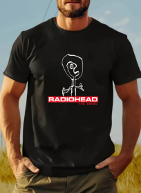 Fashionable Printed T-shirt For Men (Option: Black-S)