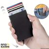 Pop Up Card Holder, Anti-theft Wallet For RFID Protection, Slim Business Credit Card Case, Aluminum Bank Card Case
