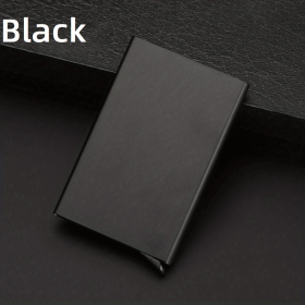 Pop Up Card Holder, Anti-theft Wallet For RFID Protection, Slim Business Credit Card Case, Aluminum Bank Card Case (Color: Black)