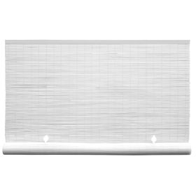 PVC Roll-up Outdoor Cordless White 1/4" PVC Light Filtering Roller Sun Shade, 6' x 6' (Color: White)