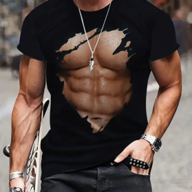 Men's Short-sleeved T-shirt (Option: Black-S)