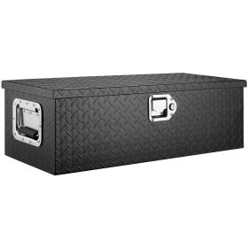VEVOR Heavy Duty Aluminum Truck Bed Tool Box, Diamond Plate Tool Box with Side Handle and Lock Keys, Storage Tool Box Chest Box Organizer for Pickup, (Default: Default)