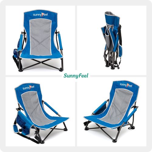 Low Folding Camping Chair, Portable Beach Chairs, Mesh Back Lounger For Outdoor Lawn Beach Camp Picnic Low Folding Camping Chair, Portable Beach Chairs, Mesh Back Lounger For Outdoor Lawn Beach Camp Picnic