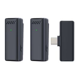 Cross border new wireless lavalier microphone with charging chamber; mobile phone live broadcast; outdoor recording; noise reduction radio microphone (colour: S12 TC interface (without charging compartment))