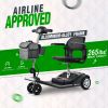 Metro Mobility Scooters, Super Lightweight Foldable Electric Mobility Scooter for Adults and Seniors, Aluminum Frame 33lbs Only Airline Approved with