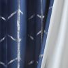 Total Blackout Metallic Print Grommet Top Curtain Panel(Only 1 Pc Panel)