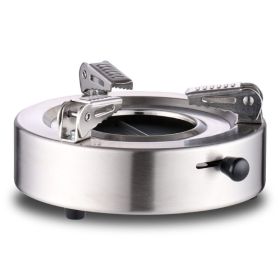 Adjustable Firepower Outdoor Portable Mini Alcohol Stove for Camping (Type: Stoves, Color: SILVER)